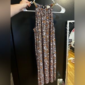 orange and blue floral